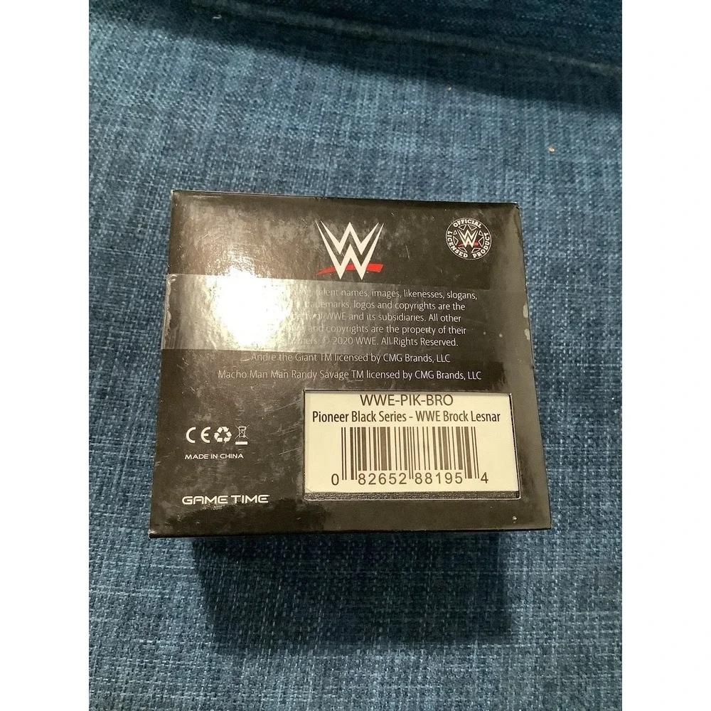 WWE Brock Lesnar Watch Men's Size Black Leather Band Game Time New